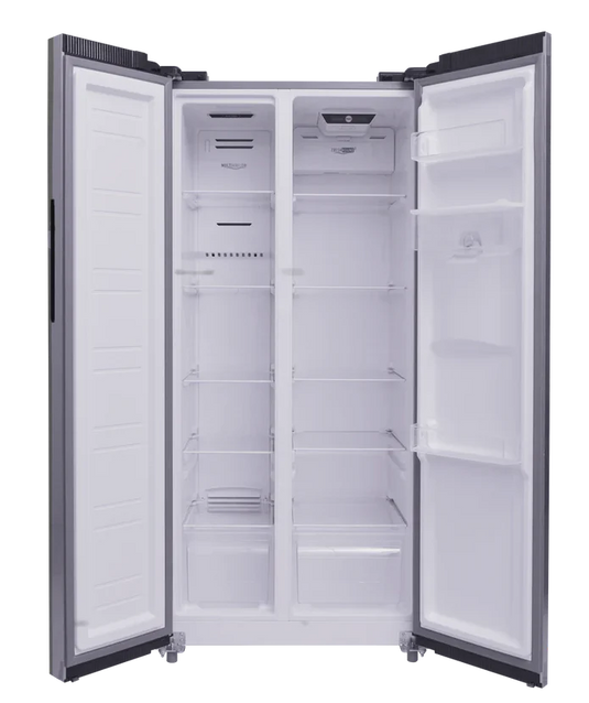 PowerPoint American Style Fridge Freezer with Water Dispenser – Black | P9383WDKBL-E
