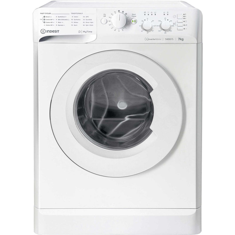 Załaduj obraz do przeglądarki galerii, Indesit MyTime Washing Machine | 7KG | 1400 Spin | White | MTWC 71485 W UK