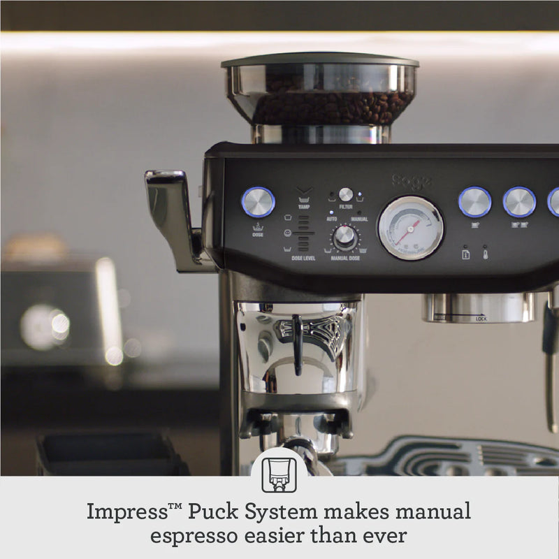 Załaduj obraz do przeglądarki galerii, Sage The Barista Express Impress Coffee Maker | Black Stainless Steel | SES876BST4GUK1