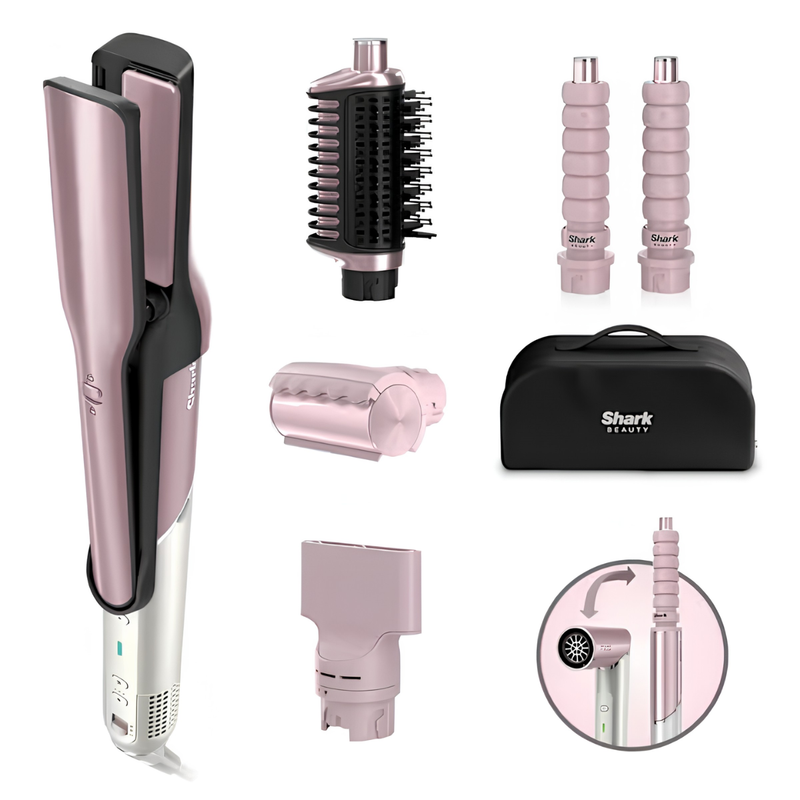Load image into Gallery viewer, Shark Glam Ceramic & Air Styling and Drying System with FrizzFighter | Pink | HD6051SUKPK