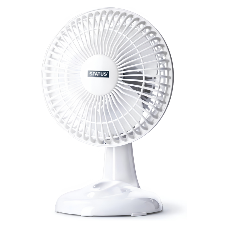Load image into Gallery viewer, Status 6" Desk Fan White | S6DESKFANW