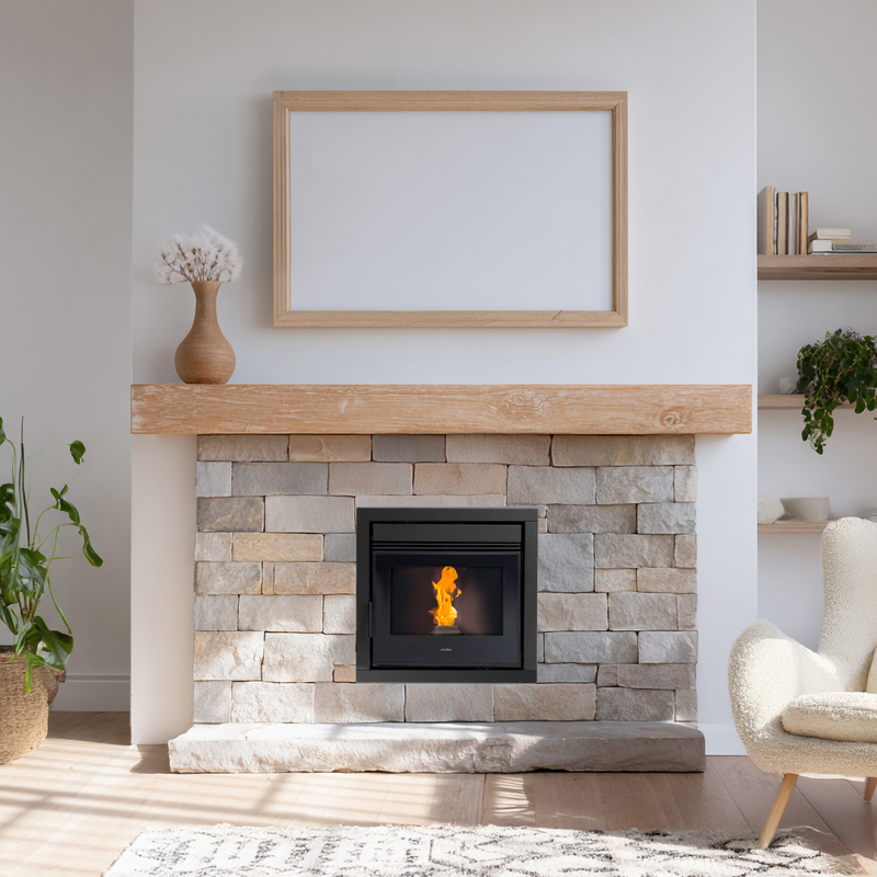 Load image into Gallery viewer, Elcofire Cooper 8s Insert Pellet Stove | 8KW | 22" | EFCOP8S