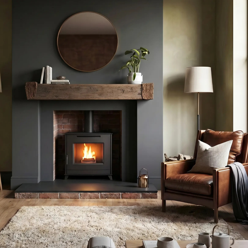 Завантажте зображення в засіб перегляду галереї, Elcofire Strata 17KW Freestanding Boiler Pellet Stove | EFSTP16