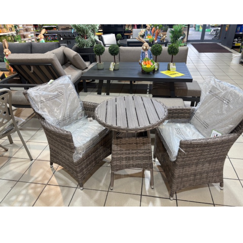 Завантажте зображення в засіб перегляду галереї, Parma 2-Seater Round Bistro Set With Cover | 301648