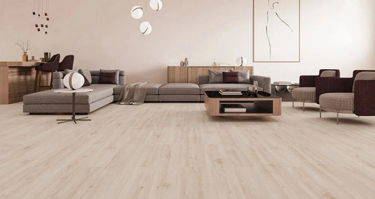 hudson mese oak laminate flooring on display in a living area