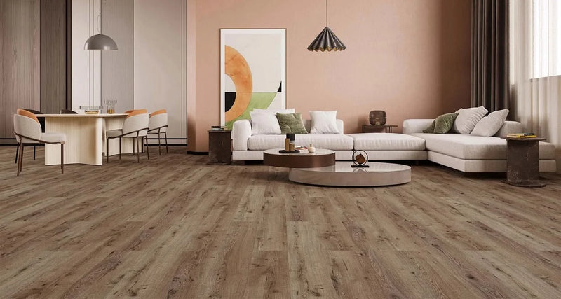 Load image into Gallery viewer, summer mese oak laminate flooring displayed in a living area