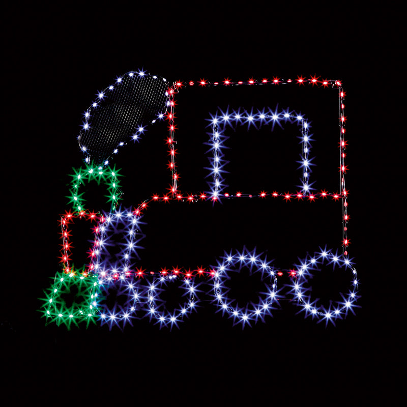 Załaduj obraz do przeglądarki galerii, Premier Twinkling FlexiBrights Train with 322 Multi Colour LED | 91 x 73.5cm | LV262376