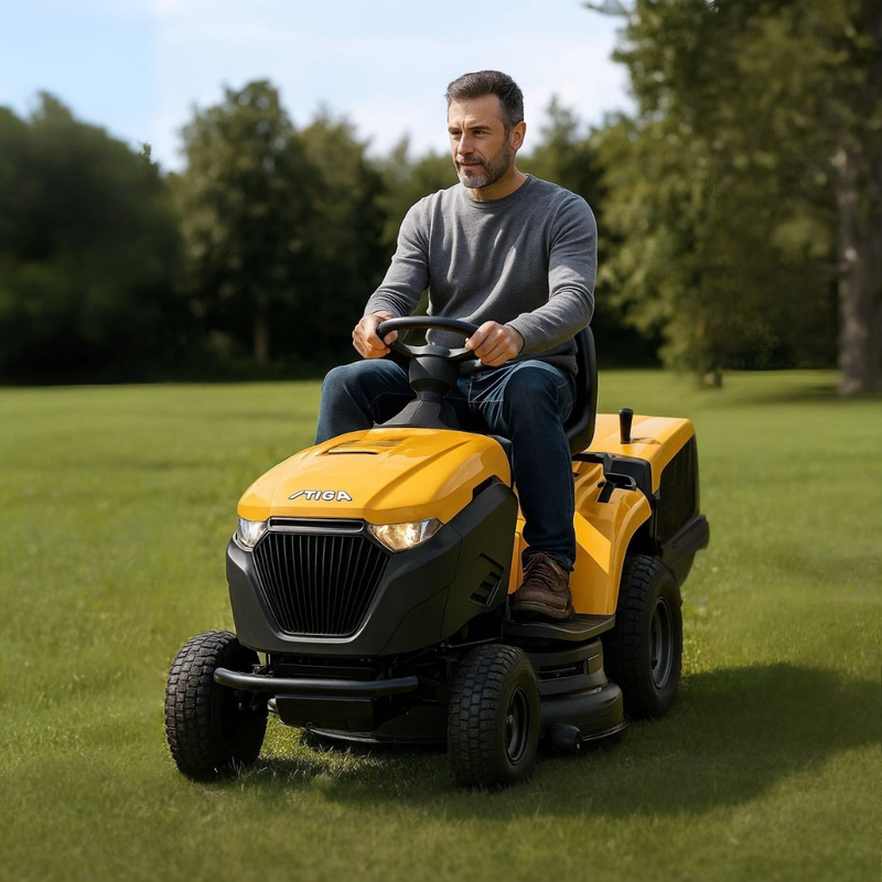 Завантажте зображення в засіб перегляду галереї, Stiga Estate 38"/98CM Cut Ride-on Lawnmower | Honda Engine | ESTATE-598WS