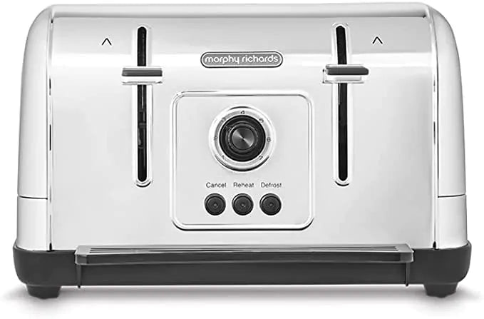Завантажте зображення в засіб перегляду галереї, Morphy Richards Venture 4 Slice Toaster | Stainless Steel | 240130