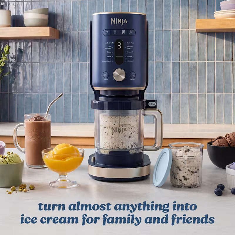 Завантажте зображення в засіб перегляду галереї, Ninja CREAMi XL 11-in-1 Ice Cream Maker | Navy | NC601UK