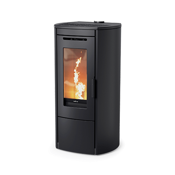 Завантажте зображення в засіб перегляду галереї, Nordic Ilvar 7 Wood Pellet Stove | 7.4kW | Black | NOIL7BL100695