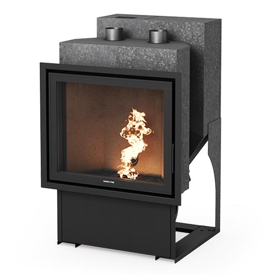 Nordic HRV Sienna Insert Wood Pellet Boiler | 19.1kW | Black | NOSIHR101343