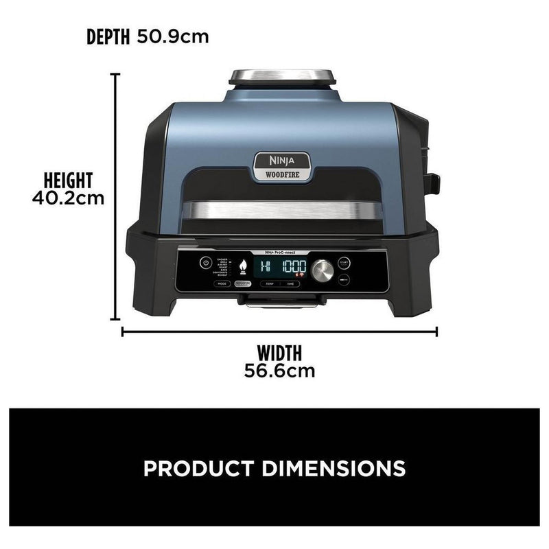Завантажте зображення в засіб перегляду галереї, Ninja Woodfire Pro Connect XL Electric BBQ Grill & Smoker | OG901UK