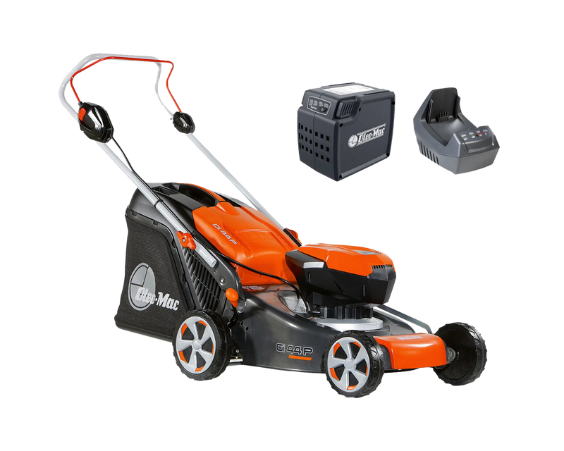 Załaduj obraz do przeglądarki galerii, Oleo-Mac Push Lawnmower 40V | 5 AH Battery and Charger Included | GI44PKIT5AH