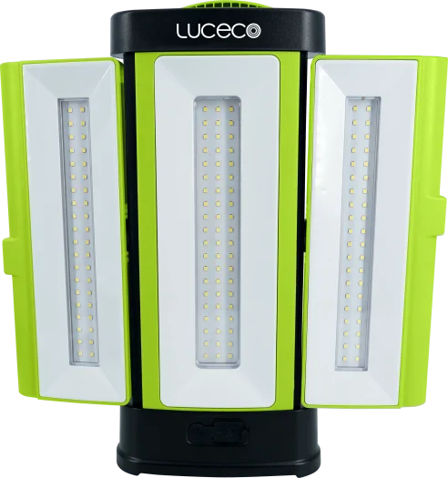 Luceco Rechargable 360Deg Tri-Panel Worklight | 4000LM | LILA400S65-01