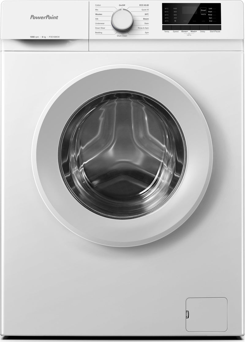 Load image into Gallery viewer, Powerpoint Washing Machine | 6KG | 1000 Spin | White | P35106KW