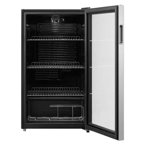 Powerpoint Beverage Cooler | Glass Door | 84x47CM | Black | P4962MDBC-E