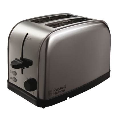 Завантажте зображення в засіб перегляду галереї, russell hobbs futura 2 slice steel toaster