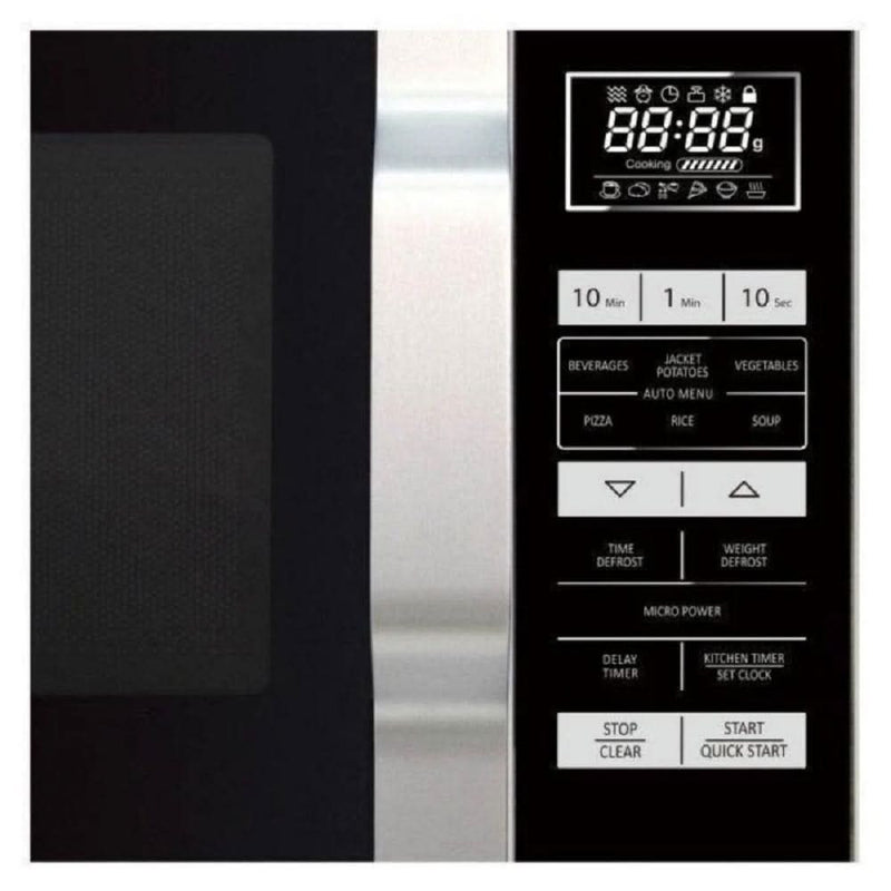 Завантажте зображення в засіб перегляду галереї, sharp microwave freestanding in silver control panel