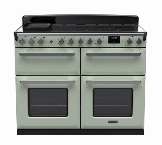 Rangemaster Estel Deluxe 110 Slow Oven | Induction | Mint | Chrome Trim | ESDLB110EIPMNT/CM GB/IE  15306