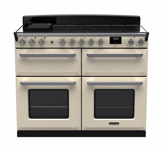 Rangemaster Estel Deluxe 110 Slow Oven | Induction | Pale Cream | Chrome Trim | ESDLB110EIPPCR/CM1 15301