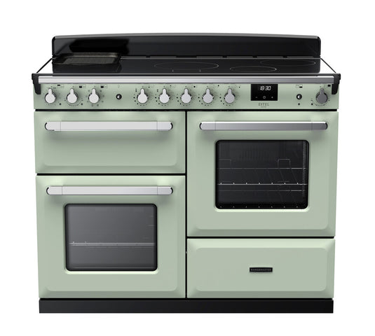 Rangemaster Estel Deluxe 110 Standard Format | Induction | Mint | Chrome Trim | 15204  ESDLO110EIPMNT/CM1