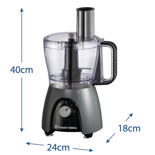 Russell Hobbs Desire Food Processor | Matte Charcoal | 600W | 27111