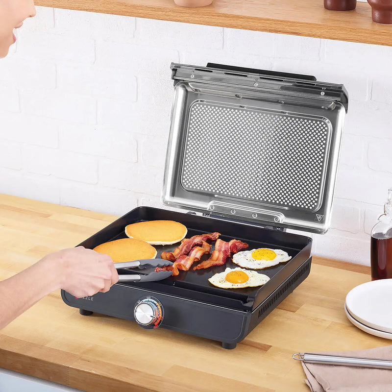 Załaduj obraz do przeglądarki galerii, Ninja Sizzle Low Smoke Indoor Grill & Flat Plate | GR101UK