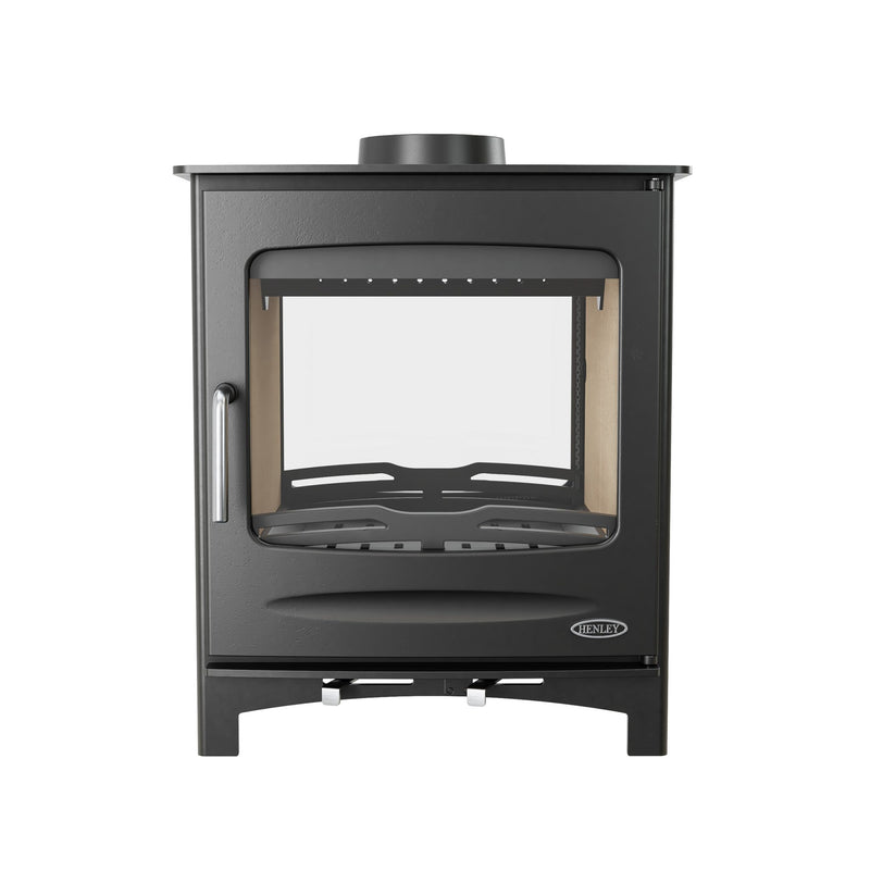 Load image into Gallery viewer, Henley Sherwood 10KW Double Sided Eco | Multifuel Stove | Matt Black | ST477