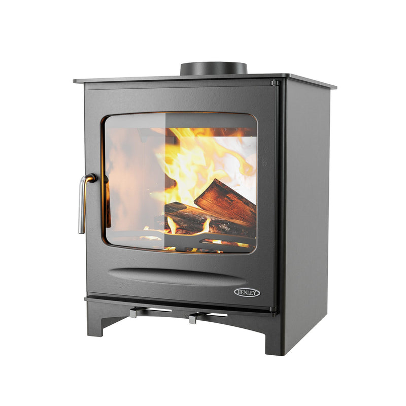 Load image into Gallery viewer, Henley Sherwood 10KW Double Sided Eco | Multifuel Stove | Matt Black | ST477