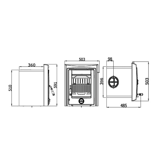 Phoenix Pearl 5Kw Multi Fuel Stove | 5KW