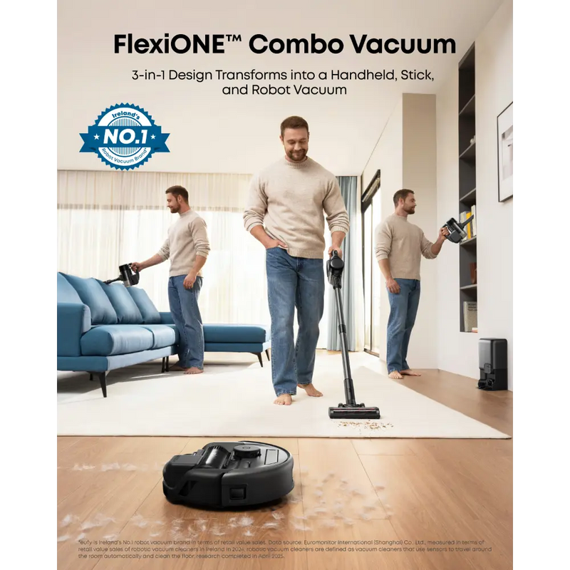 Load image into Gallery viewer, Eufy Robot Vacuum and Stick Vac 3 in 1 E20 | T2070G10