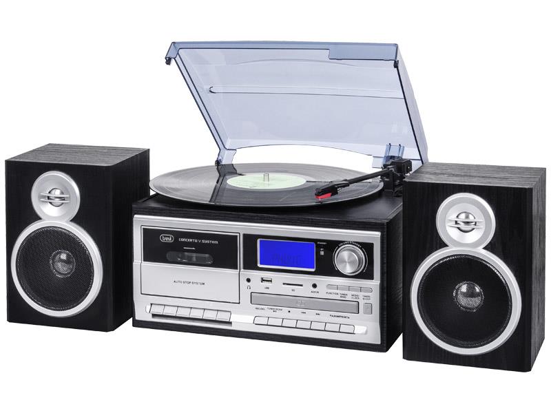 Załaduj obraz do przeglądarki galerii, Trevi HIFI System 25W Vinyl Cd Usb Player | 025841