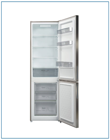 Load image into Gallery viewer, Powerpoint Fridge Freezer | 176x54CM | Inox | P65564MSFX-E
