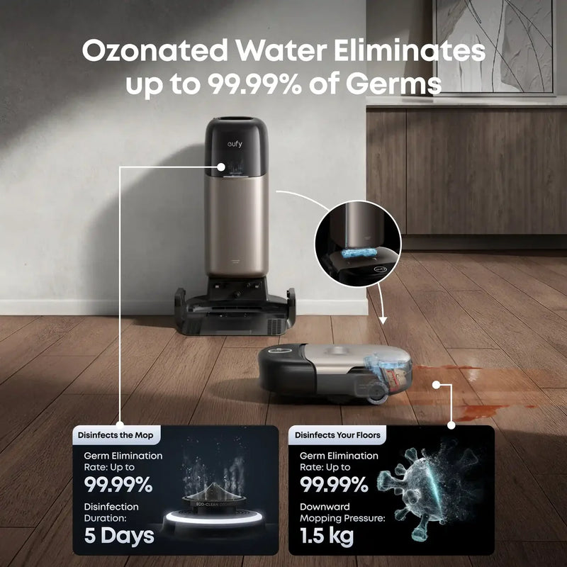Załaduj obraz do przeglądarki galerii, Eufy Omni S2 Robot Vacuum Cleaner | Black | T2081B11