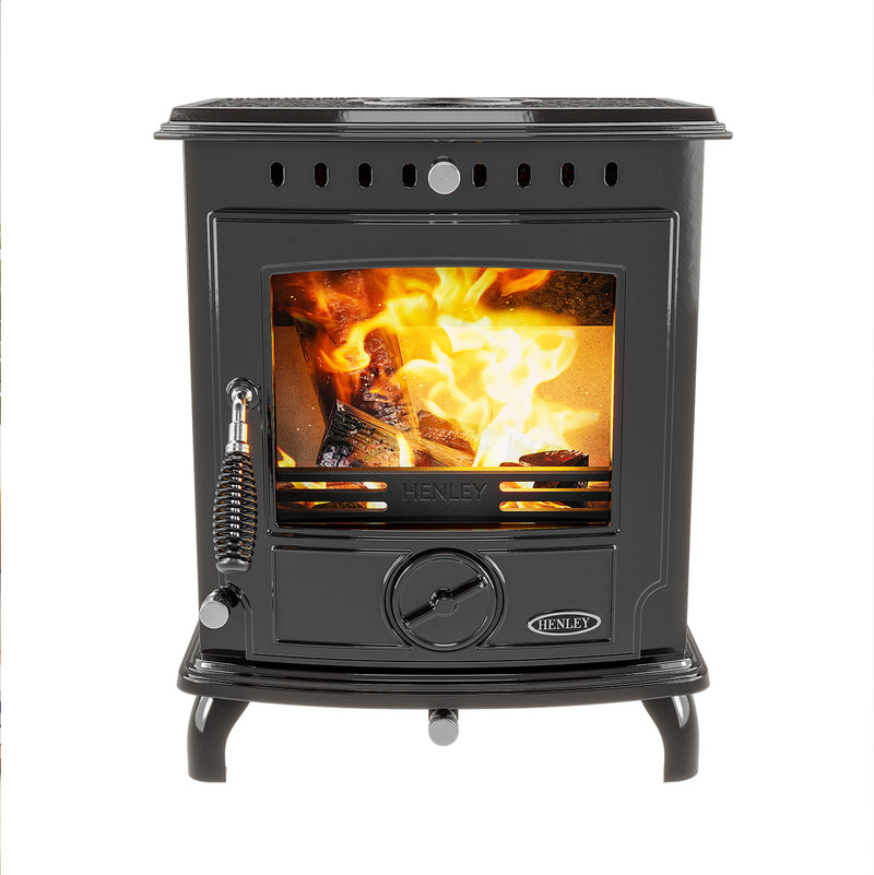 Завантажте зображення в засіб перегляду галереї, Henley Aran 5KW Eco Multi Fuel | Enamel Black | ST437