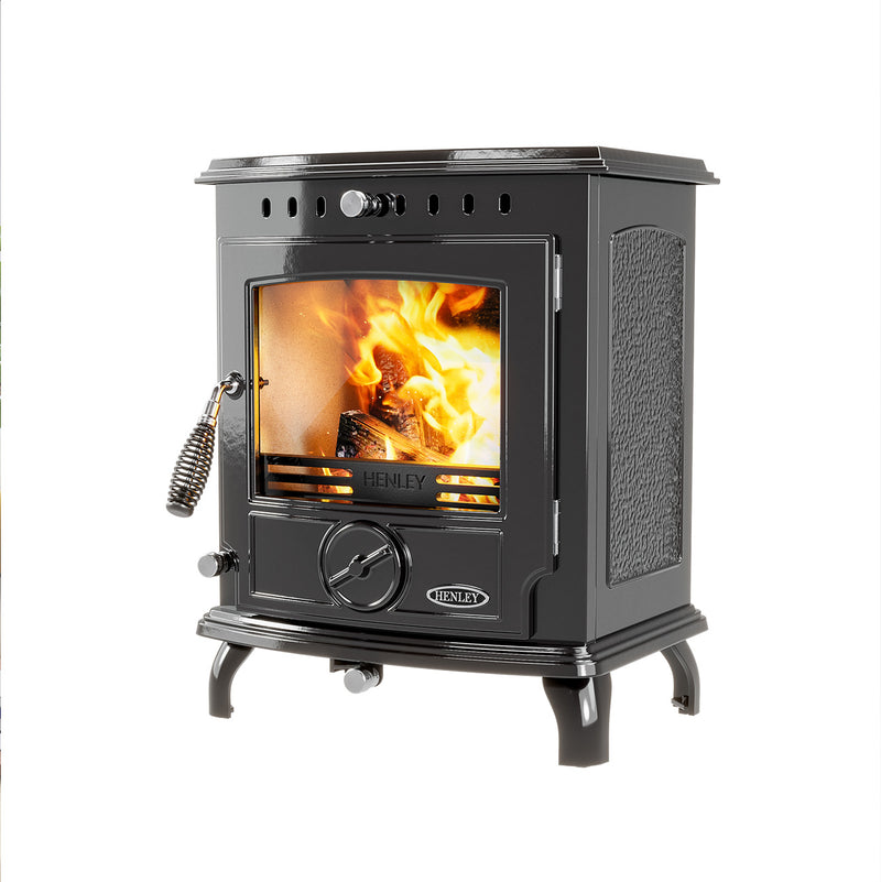 Завантажте зображення в засіб перегляду галереї, Henley Aran 5KW Eco Multi Fuel | Enamel Black | ST437