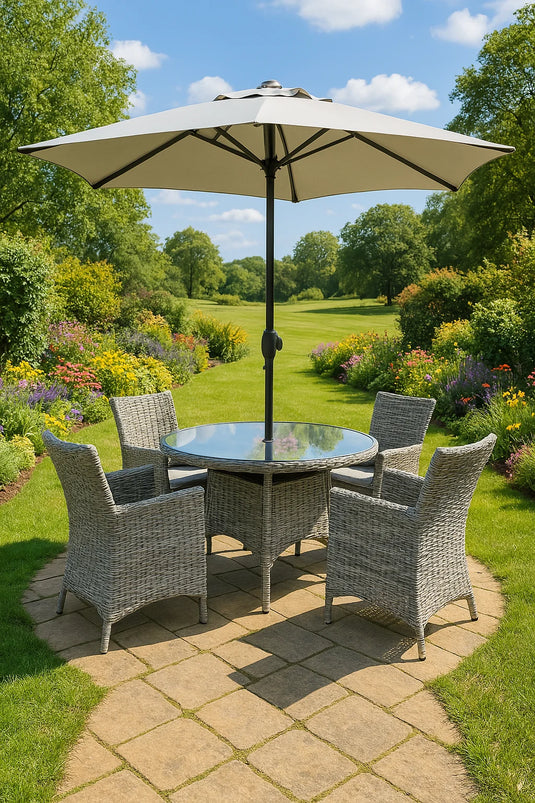 Tuscany 4 Seater Round Dining Set | 1.1M | 301012
