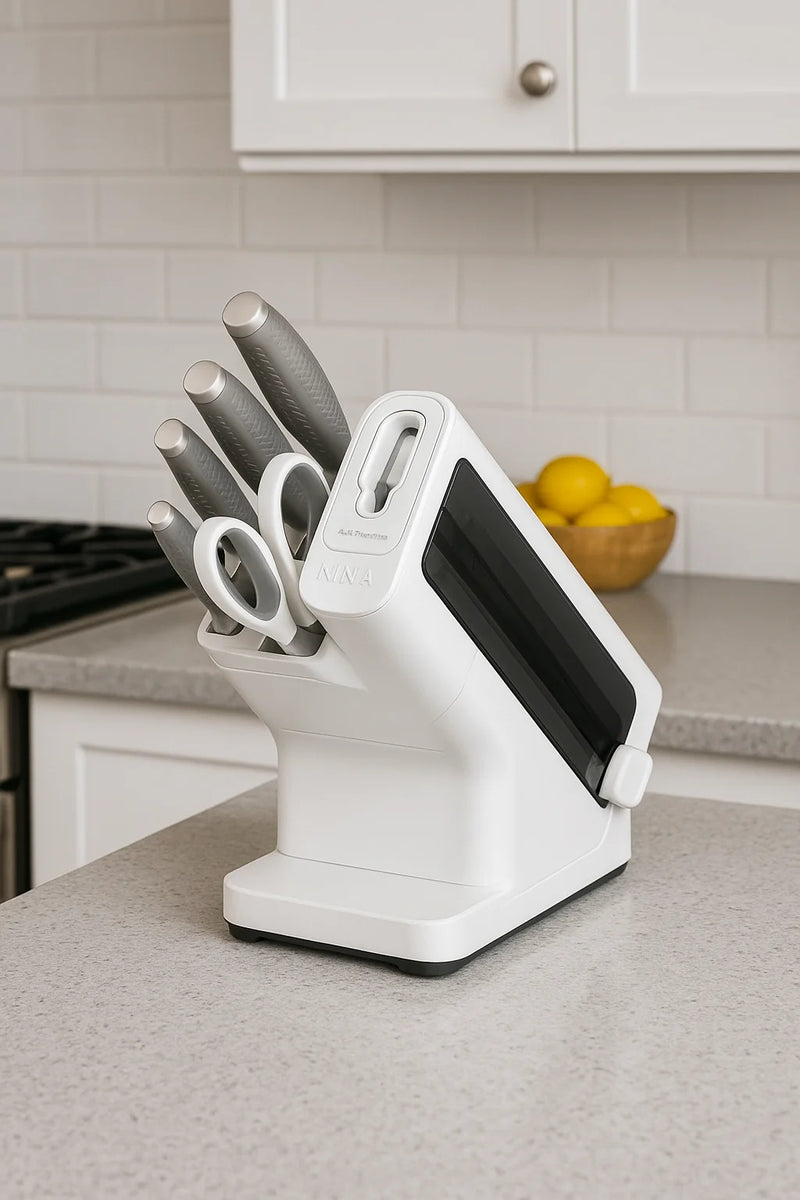 Load image into Gallery viewer, Ninja StaySharp 6-Piece Stainless Knife Set | Built-In Sharpener | White | K62006EUWH