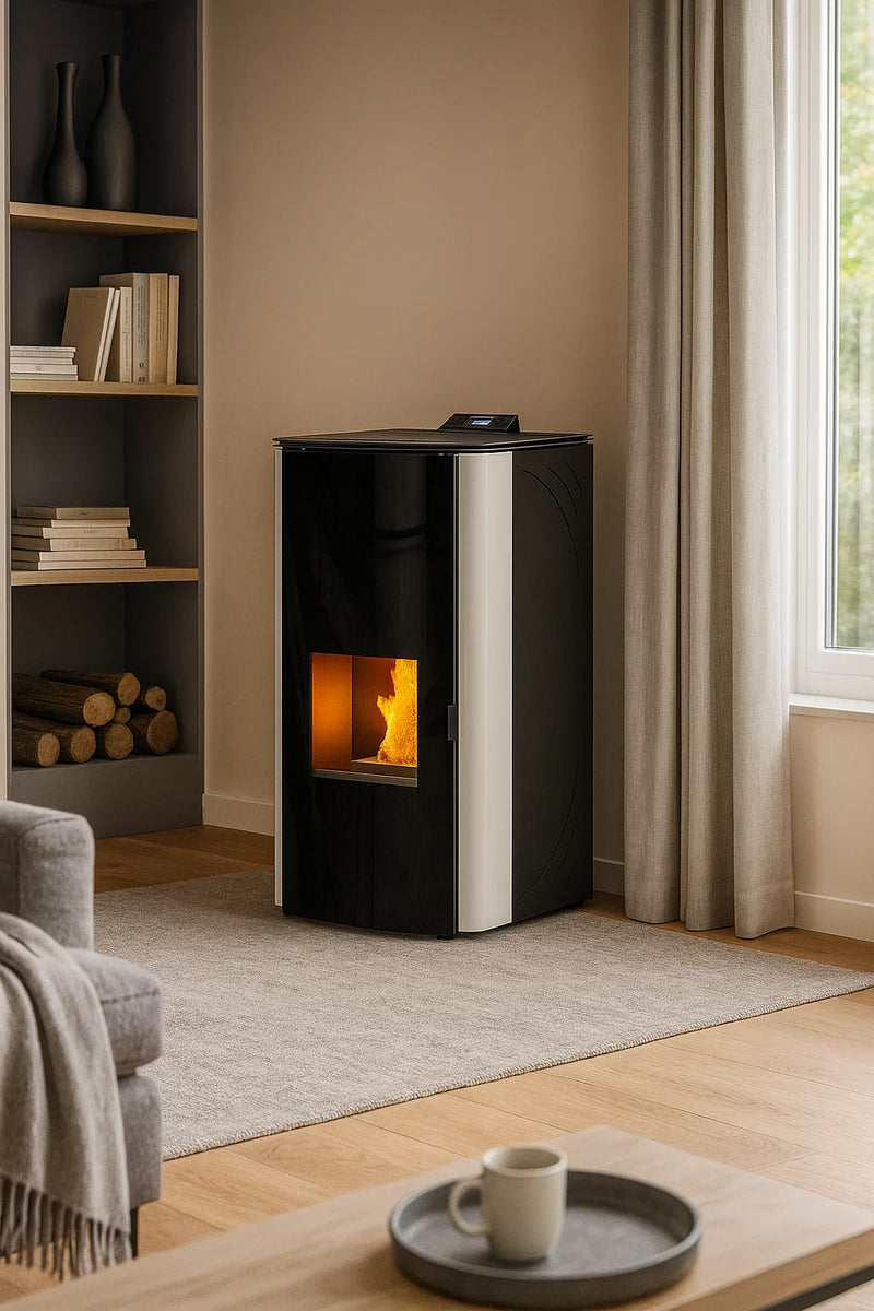 Load image into Gallery viewer, Kalor Ilaria 24B Pellet Boiler | Self Cleaning | White | 24KW | ILA-24BSCW