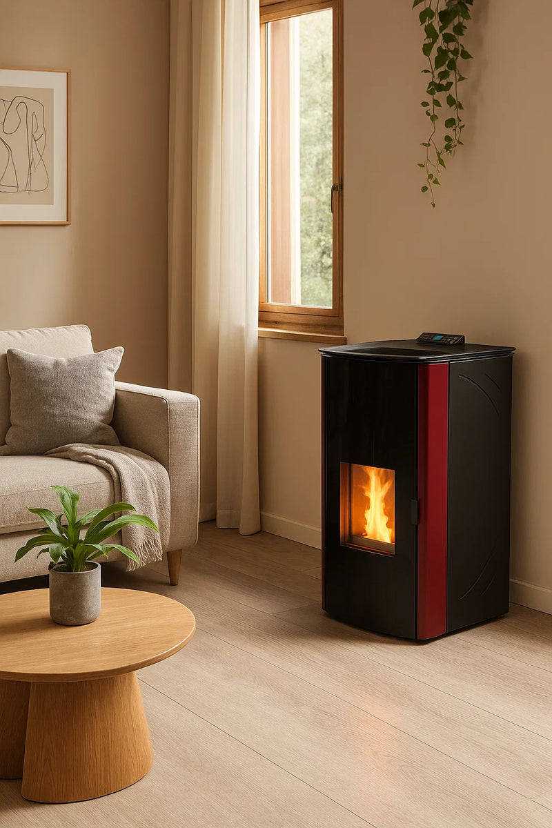 Завантажте зображення в засіб перегляду галереї, Kalor Ilaria 24B Pellet Boiler | Red | 24KW | ILA-24BR