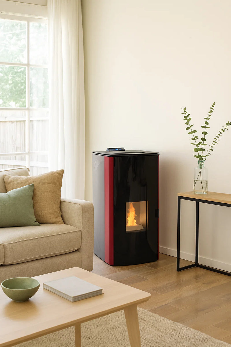 Завантажте зображення в засіб перегляду галереї, Kalor Ilaria 24B Pellet Boiler | Red | 24KW | ILA-24BR
