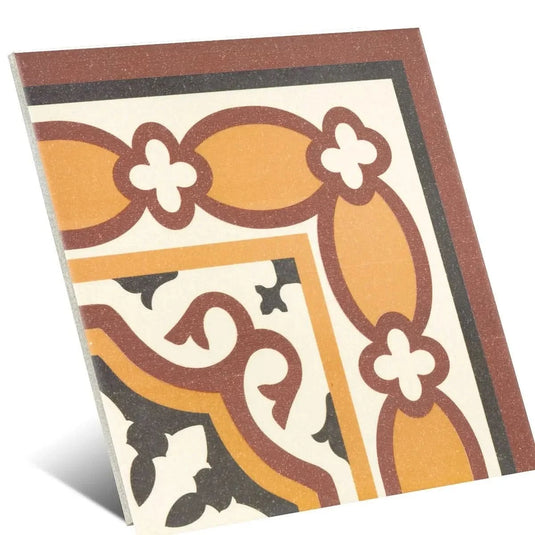 victorian esquina gotic corner tile, 20x20cm