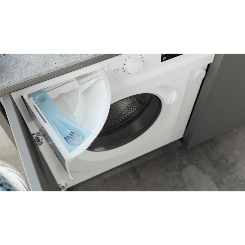 Load image into Gallery viewer, Hotpoint Built-in Anti-stain Washer Dryer | White | 7+5kg | 1400rpm | E/B Rated | BI WDHG 75148 UK N