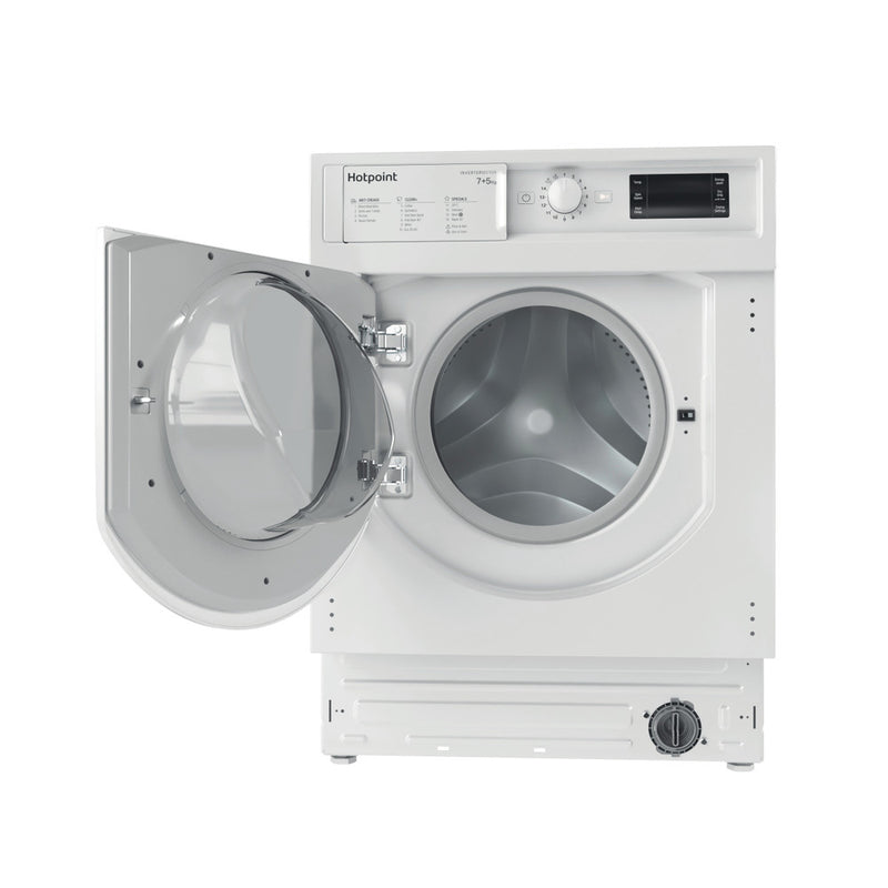 Load image into Gallery viewer, Hotpoint Built-in Anti-stain Washer Dryer | White | 7+5kg | 1400rpm | E/B Rated | BI WDHG 75148 UK N