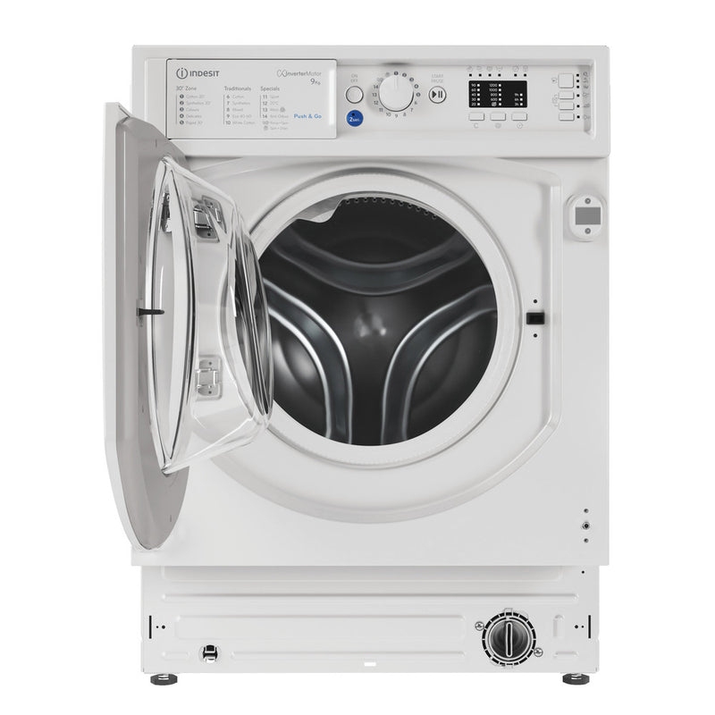 Załaduj obraz do przeglądarki galerii, Indesit Push&Go BI 9kg Integrated Washing Machine | BI WMIL 91485 UK