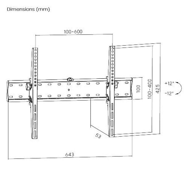 Завантажте зображення в засіб перегляду галереї, Brateck 37"-75" TV Wall Mount with Tilt | 013019