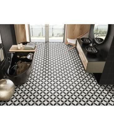 cavan tile 20x20cm displayed in a bathroom