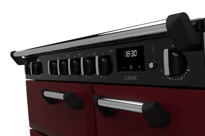 Завантажте зображення в засіб перегляду галереї, Rangemaster Classic 90 Induction Bordeaux with Chrome Trim | CL90EIPBOR/CM1