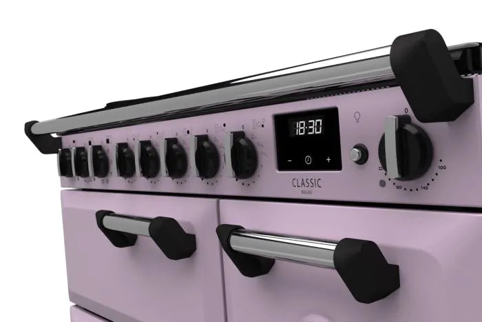 Завантажте зображення в засіб перегляду галереї, Rangemaster Classic Deluxe 90 Induction Heather with Chrome Trim | CLDL90EIPHTH/CM1